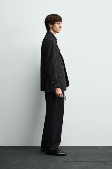 PANTALON DE COSTUME PLIS ÉDITION LIMITÉE - Noir de Zara - Image 3