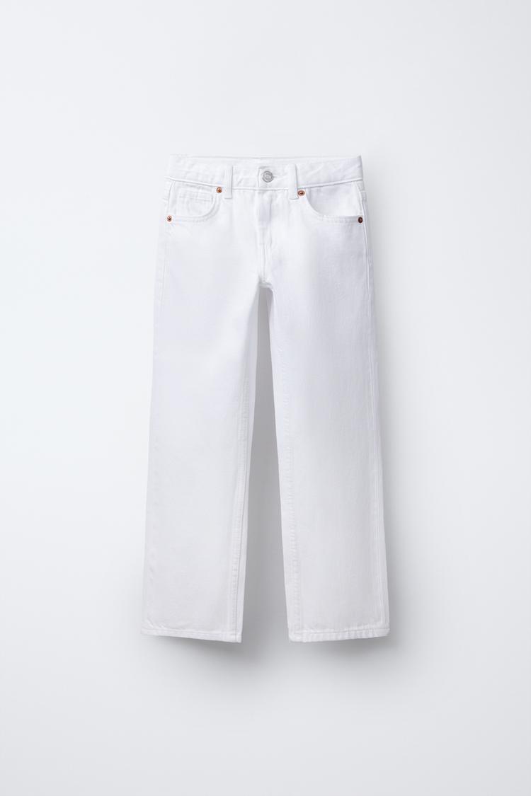 STRAIGHT-LEG デニムパンツ - ホワイト | ZARA Japan / 日本