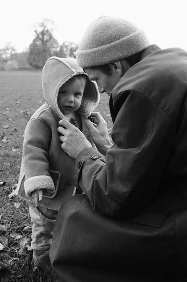 Zara DOUBLE FACED JACKET - Beige