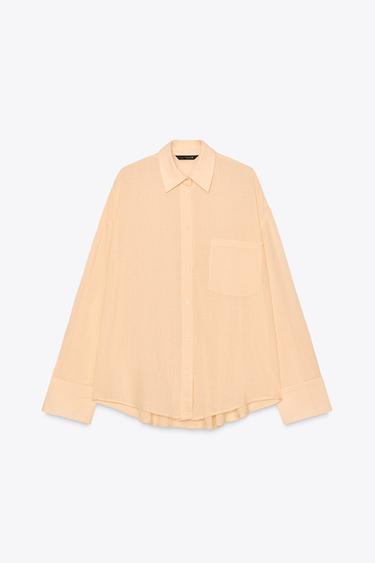 CAMISA OVERSIZE GAZE - Tangerina da Zara