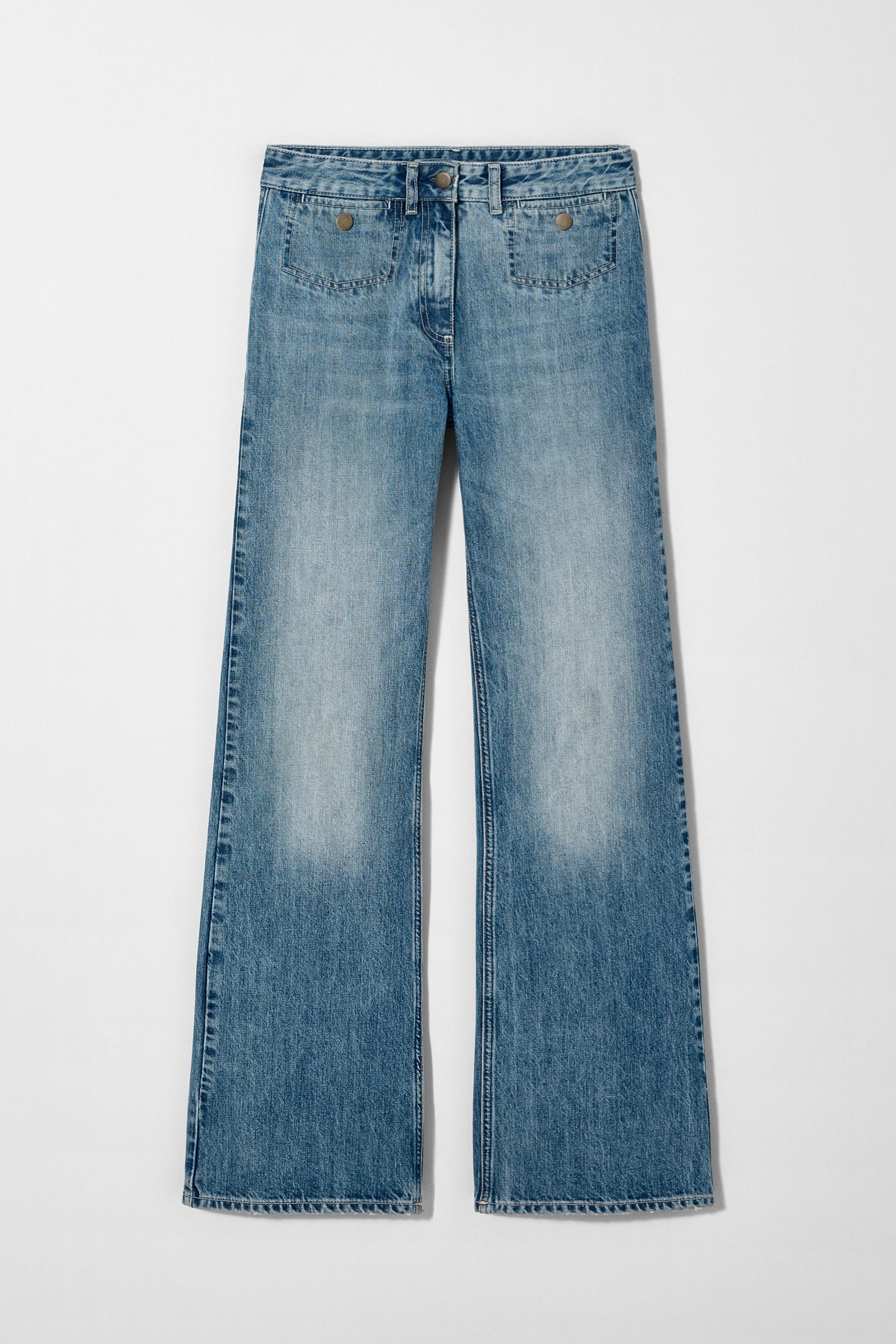 ワイドレッグミッドライズジーンズ KATE MOSS X ZARA 6840/097 MID-RISE WIDE LEG JEANS KATE MOSS X ZARA - Blue | ZARA