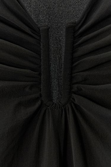 HOSIERY BODYSUIT WITH METAL PIECE - Black by Zara - Image 7