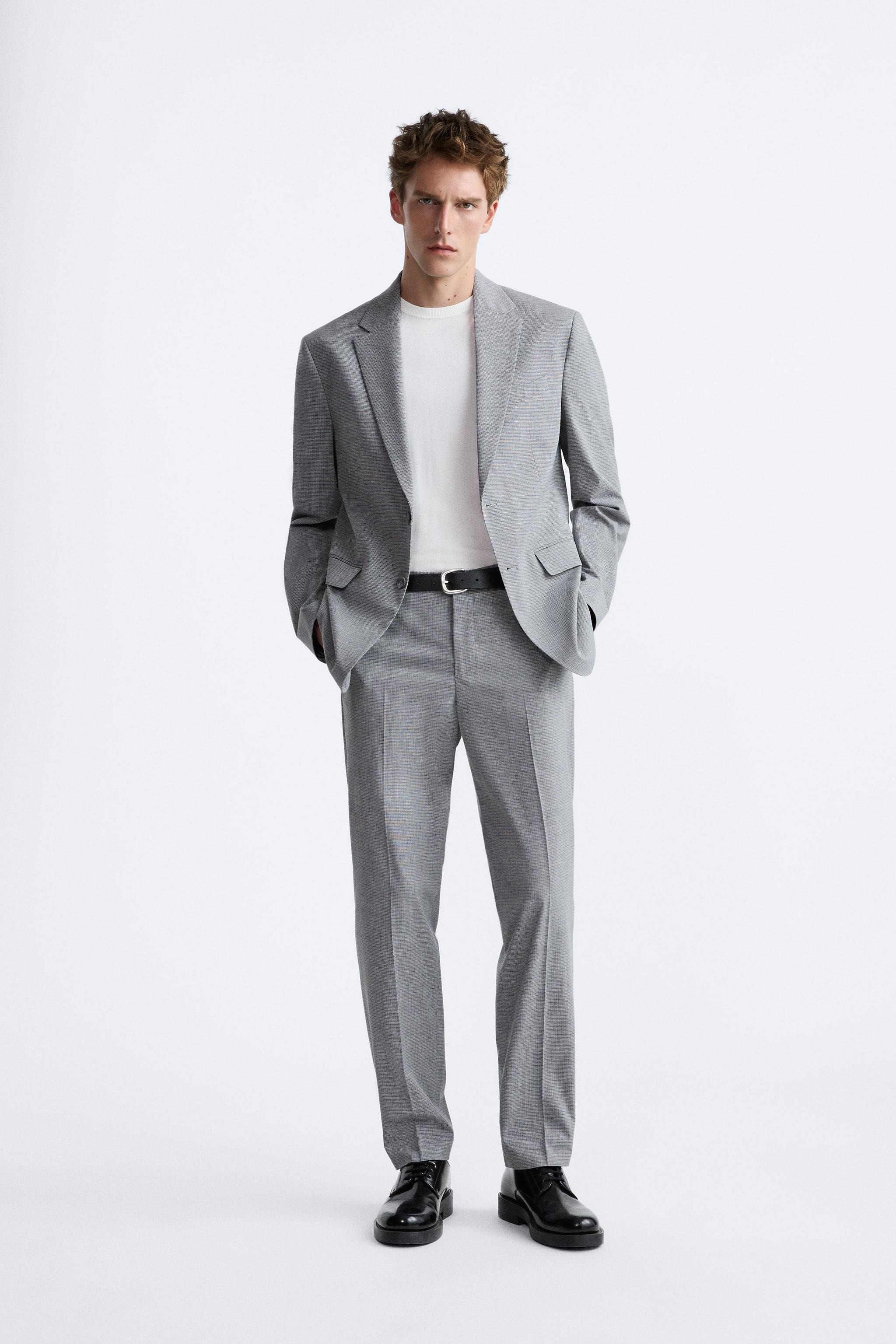 Grey on sale suit zara