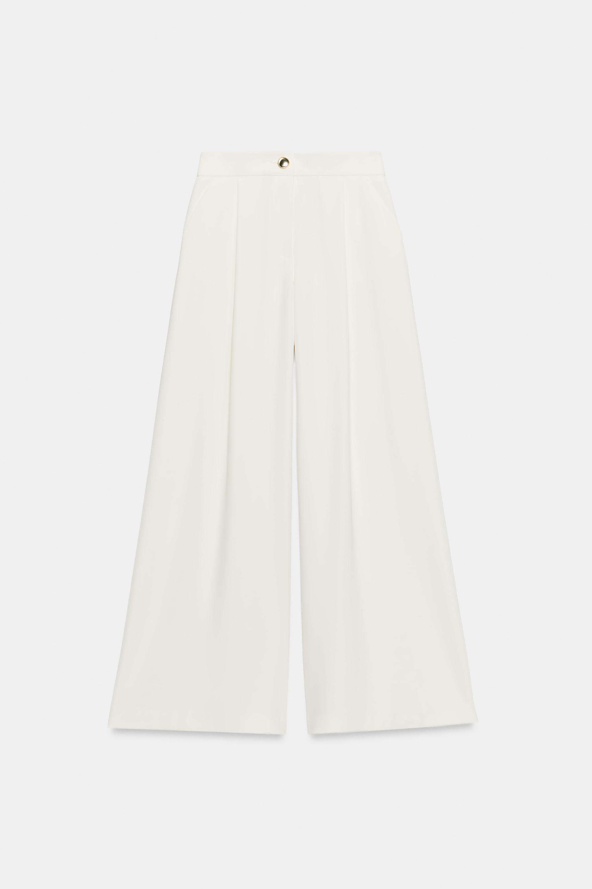 GOLD BUTTON PALAZZO PANTS