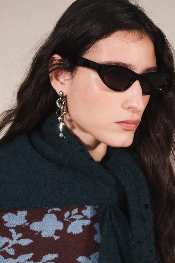 LIMITED EDITION OVAL SUNGLASSES - Black by Zara - Image 0