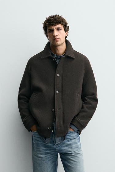 BLOUSON DOUBLURE AMOVIBLE - Marron de Zara