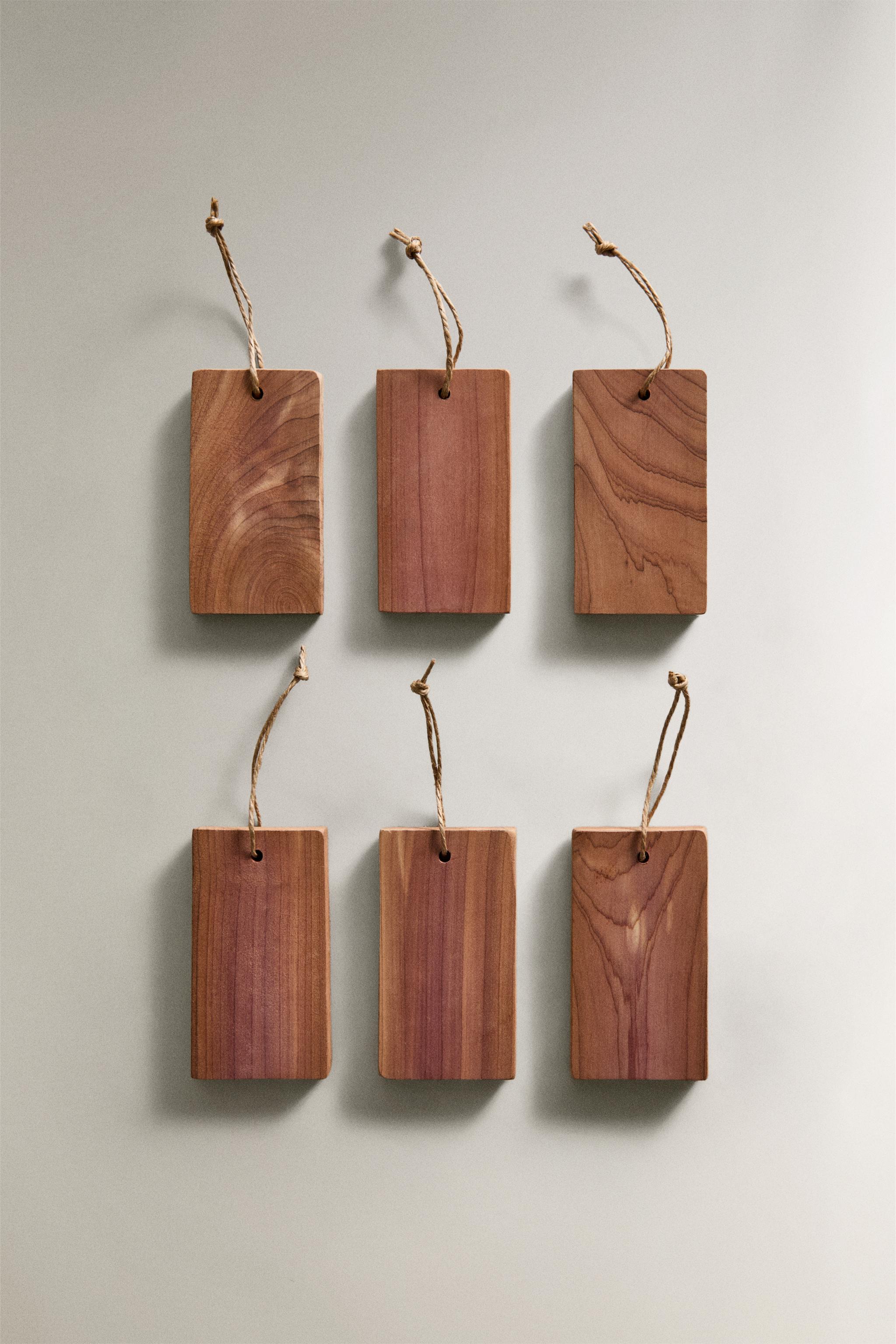 PACK OF WARDROBE CEDAR BLOCKS (PACK OF 6) - Light beige | ZARA
