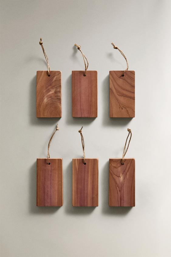 PACK OF WARDROBE CEDAR BLOCKS (PACK OF 6) - Light beige by Zara - Image 0