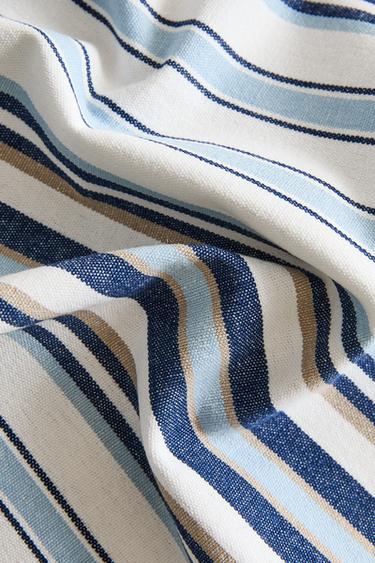 NAPKIN WITH IRREGULAR STRIPES (PACK OF 2) - Blue by Zara - Image 3