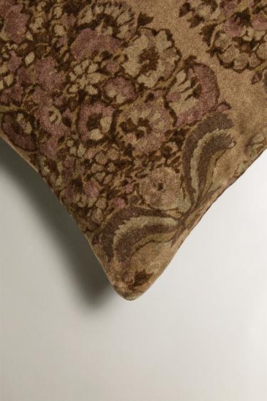HOUSSE DE COUSSIN VELOURS - Beige de Zara - Image 1