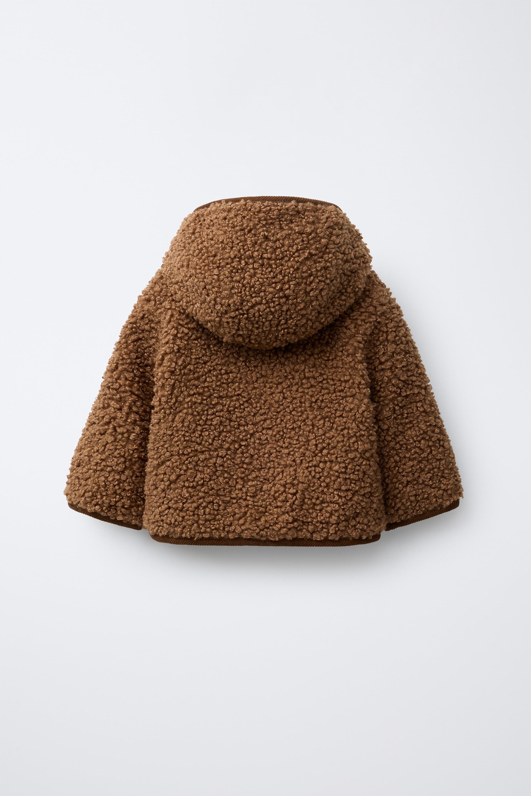 FAUX SHEARLING JACKET WITH FIREMAN CLASP