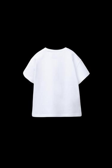 T-SHIRT MIT HERZ-PRINT - Altrosa von Zara