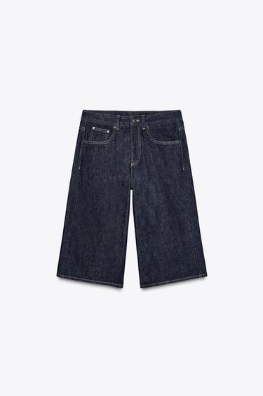 BERMUDA EN DENIM ZW COLLECTION - Bleu de Zara - Image 4