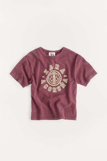 6-14 ANS/ T-SHIRT VARSITY 50TH ANNIVERSARY - Bordeaux foncé de Zara