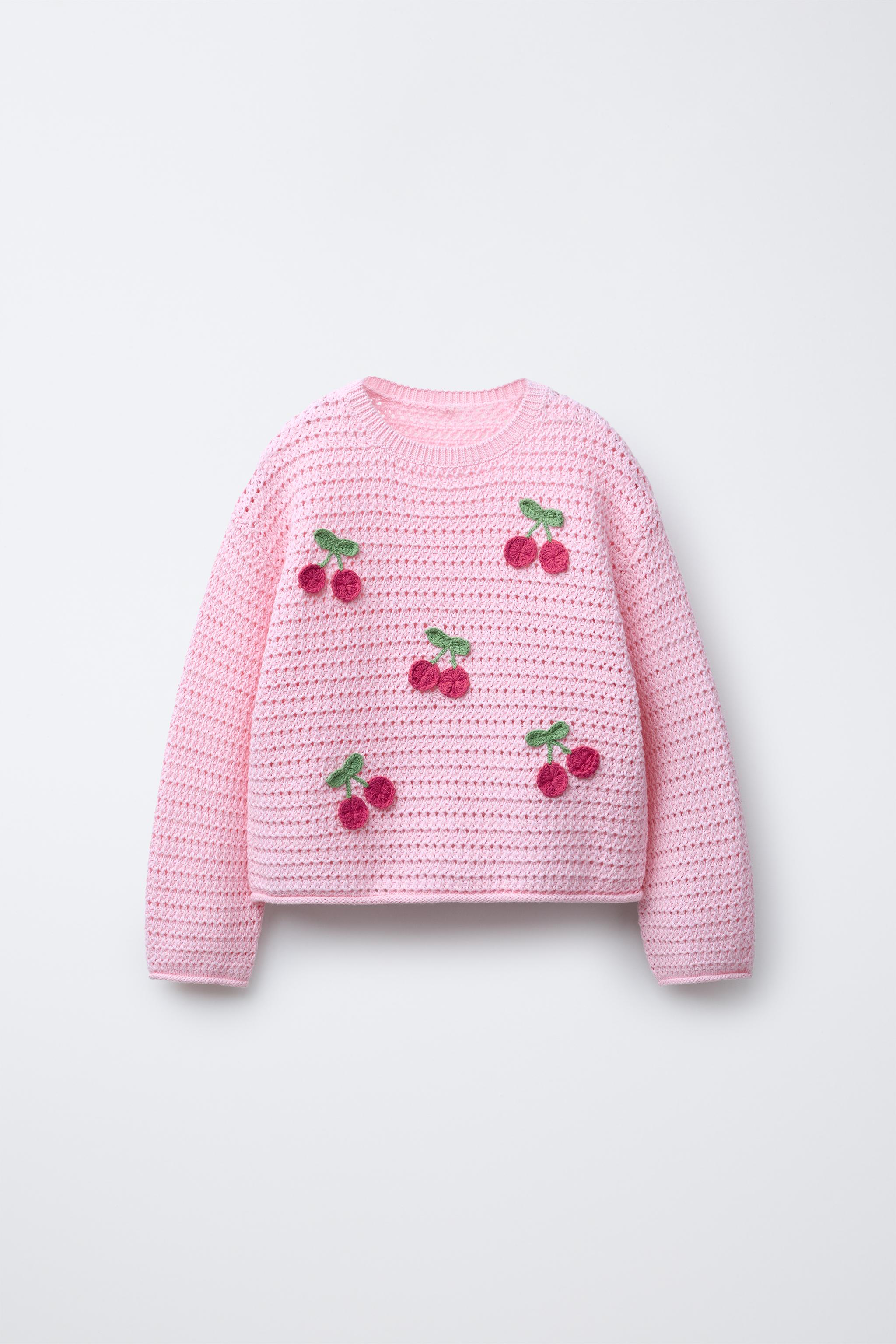PULL EN MAILLE CERISES