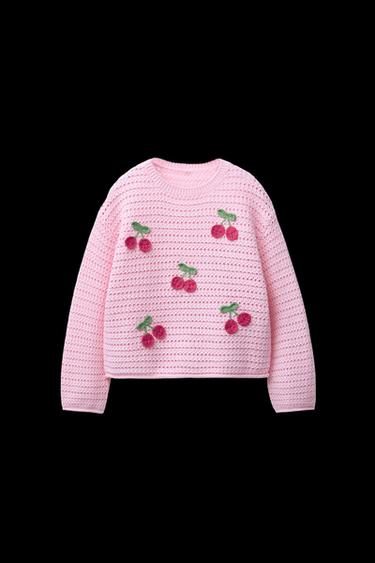JERSEY PUNTO CEREZAS - Rosa de Zara - Imagen 0
