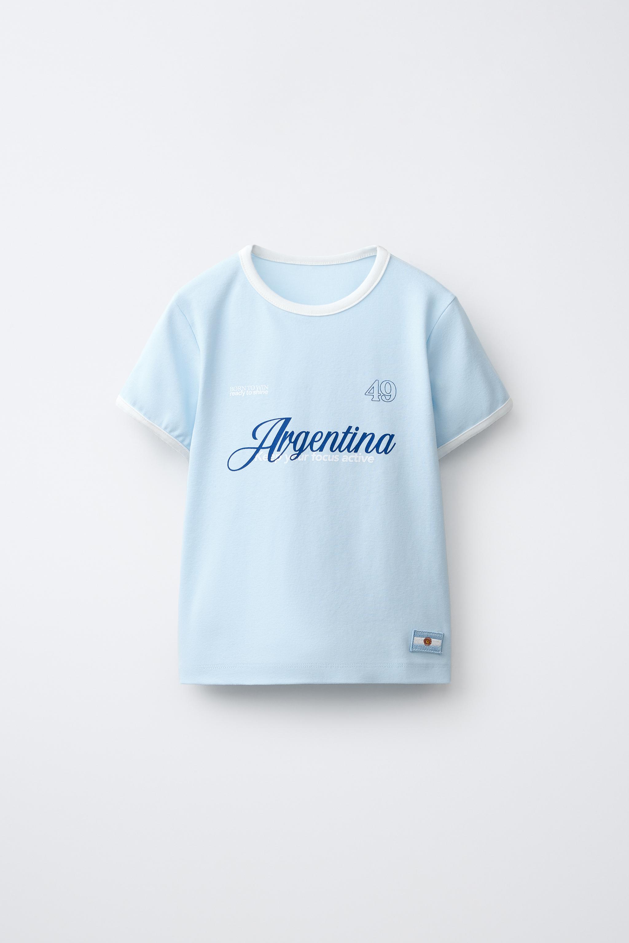 Детские футболки Zara ARGENTINA PRINT T-SHIRT — фото 2