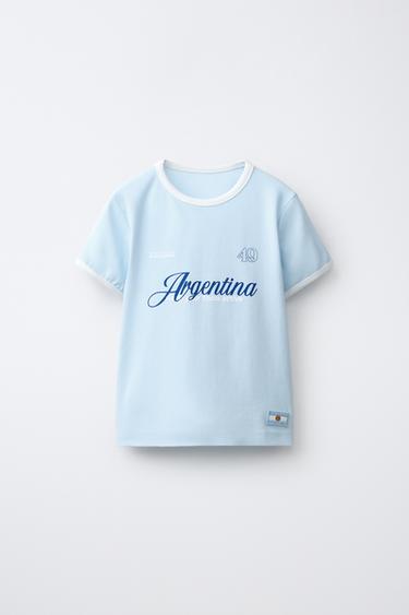 ARGENTINA PRINT T-SHIRT - Blue by Zara