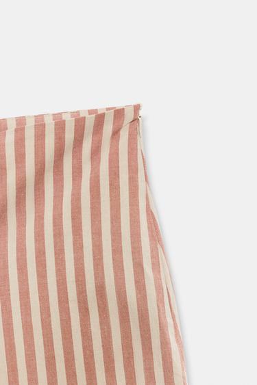 JUPE DRAPÉE À RAYURES ZW COLLECTION - Multicolore de Zara - Image 6