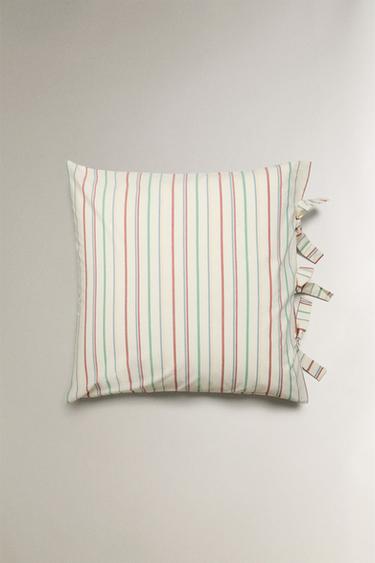 KIDS' MULTICOLOURED STRIPE PILLOWCASE - Multicoloured by Zara - Image 1
