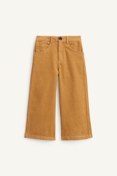 PANTALÓN WIDE LEG PANA LIMITED EDITION  - Tostado de Zara