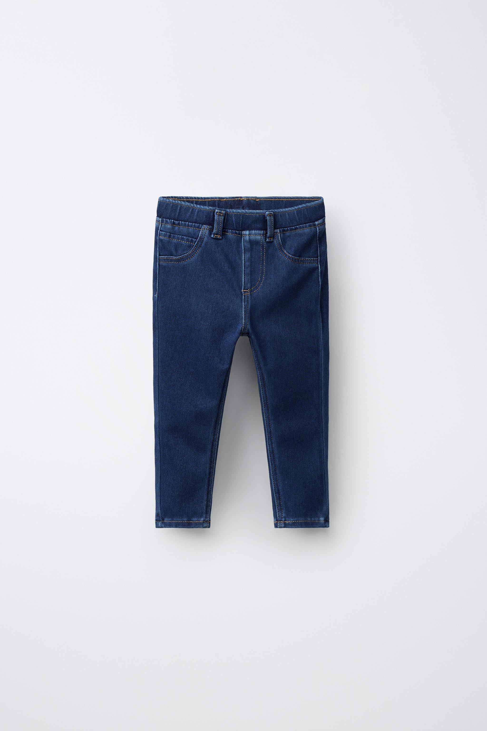 DENIM LEGGINGS — Mid-blue