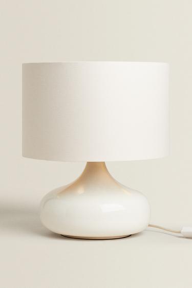 TABLE LAMP WITH CERAMIC BASE - Ecru by Zara - Image 4