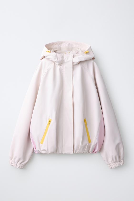 CHUBASQUERO LIGERO SOFTSHELL COLORBLOCK WATER RESISTANT - Crudo de Zara - Imagen 0