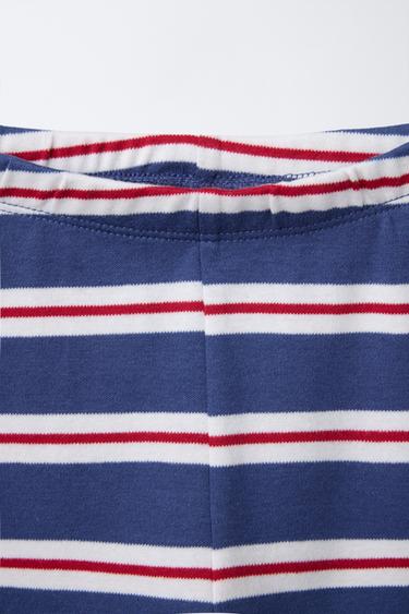 AGES 2-6/ STRIPED PYJAMAS WITH EMBROIDERED HEART - Blue by Zara - Image 5