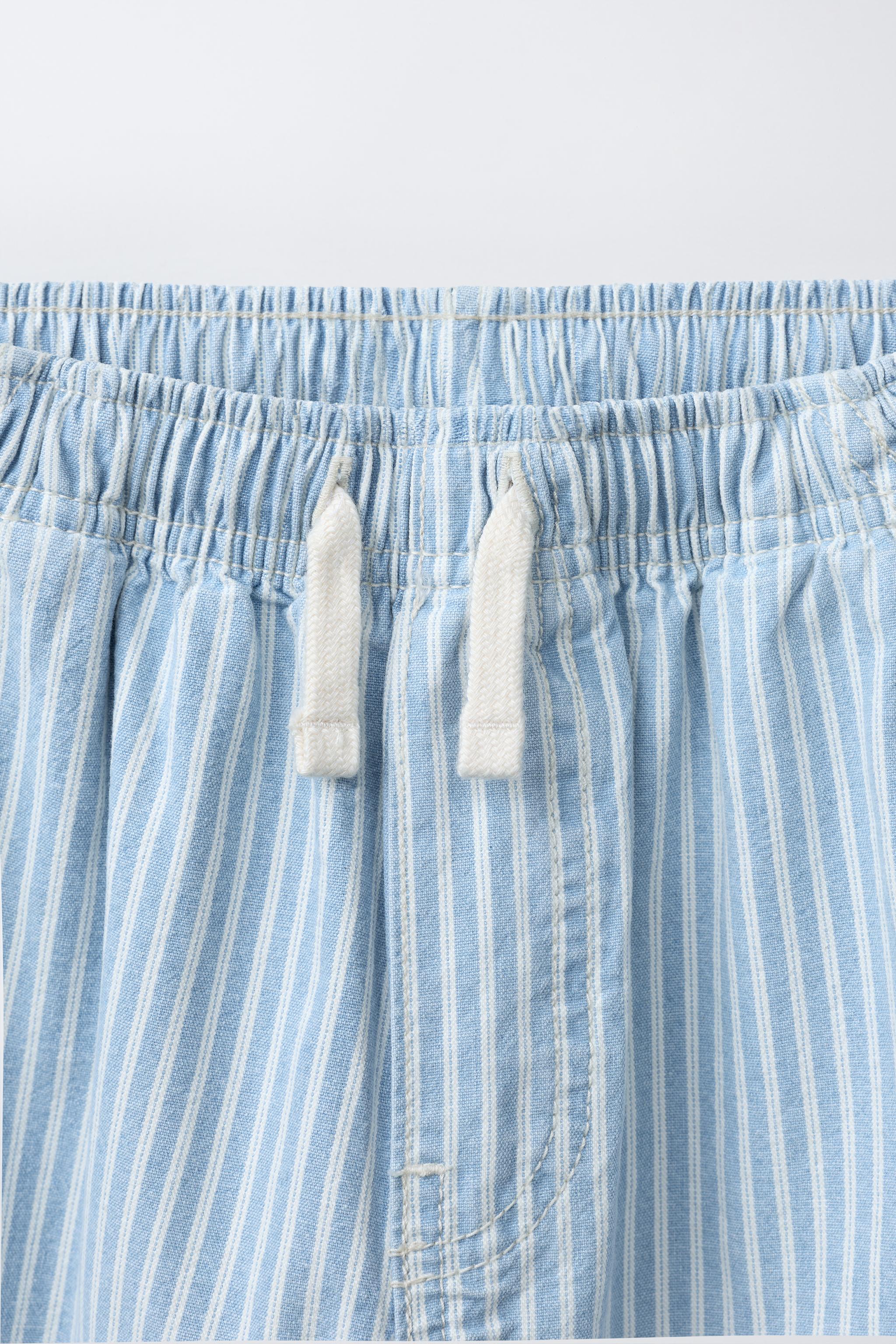 STRIPED BALLOON PANTS