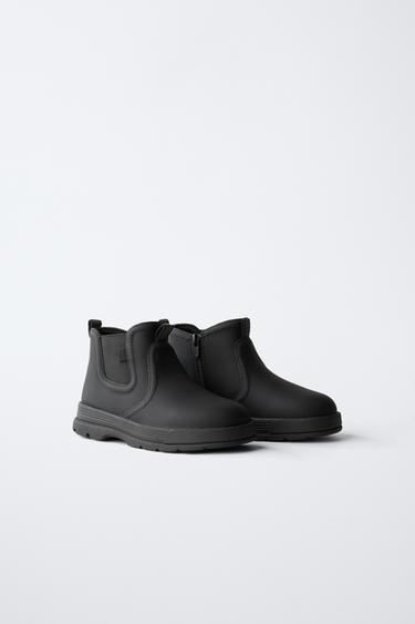 Zara 橡膠靴 - 黑色