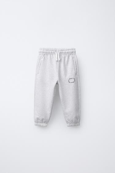 BASIC TEXT JOGGERS - Grey marl by Zara - Image 0