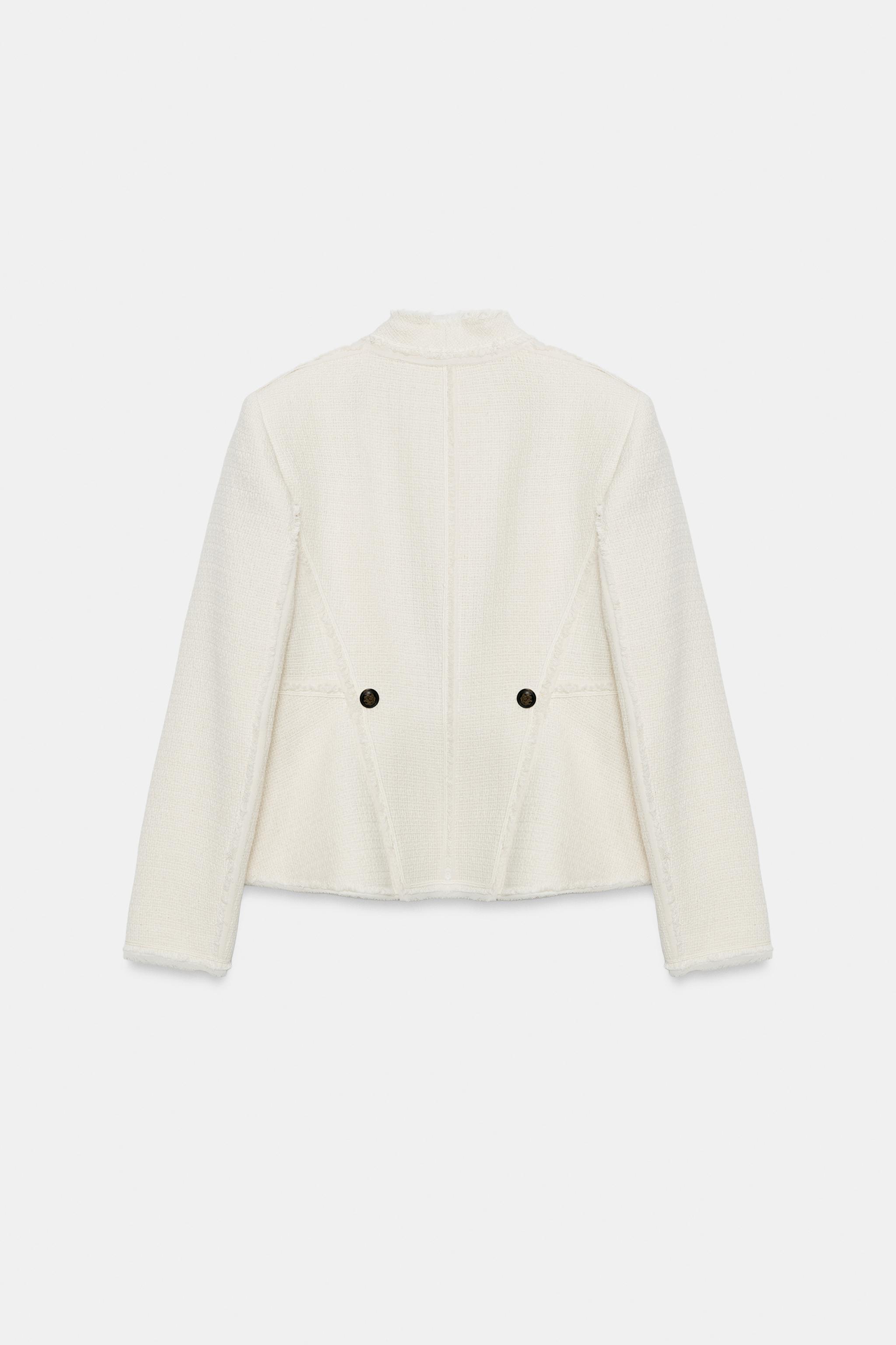 ZW COLLECTION FRINGED PEPLUM BLAZER