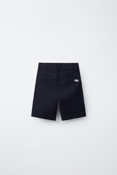 BERMUDA CHINO BASIQUE - Bleu marine de Zara - Image 1