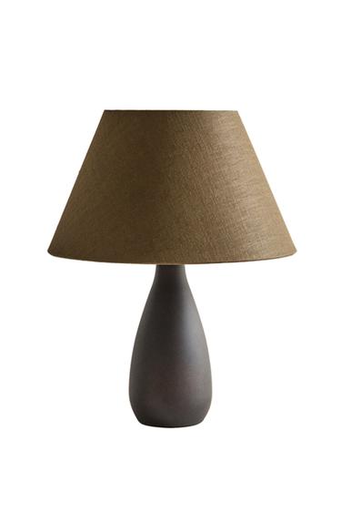 TABLE LAMP WITH IRON BASE - Brown by Zara