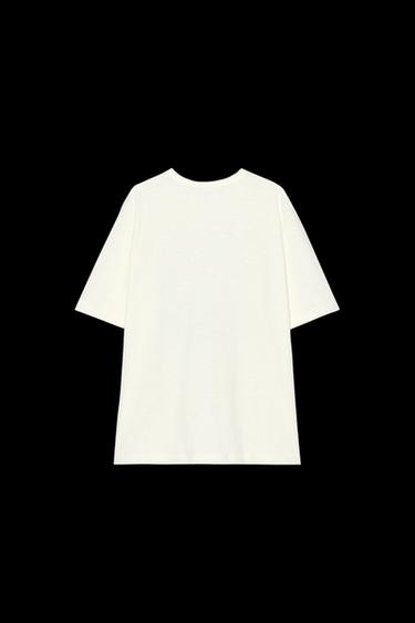 Zara RODEO PRINT T-SHIRT - Oyster-white