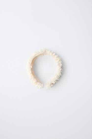 SERRE-TÊTE TULLE - Écru de Zara - Image 2