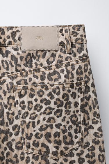 JEANS BARREL ANIMAL PRINT - Marron de Zara - Image 3