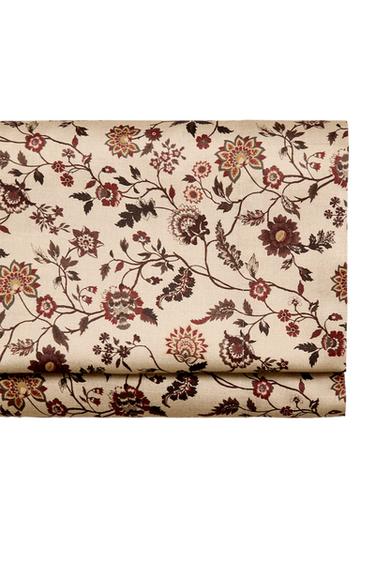 Zara FLORAL PRINT SATEEN FLAT SHEET - Beige