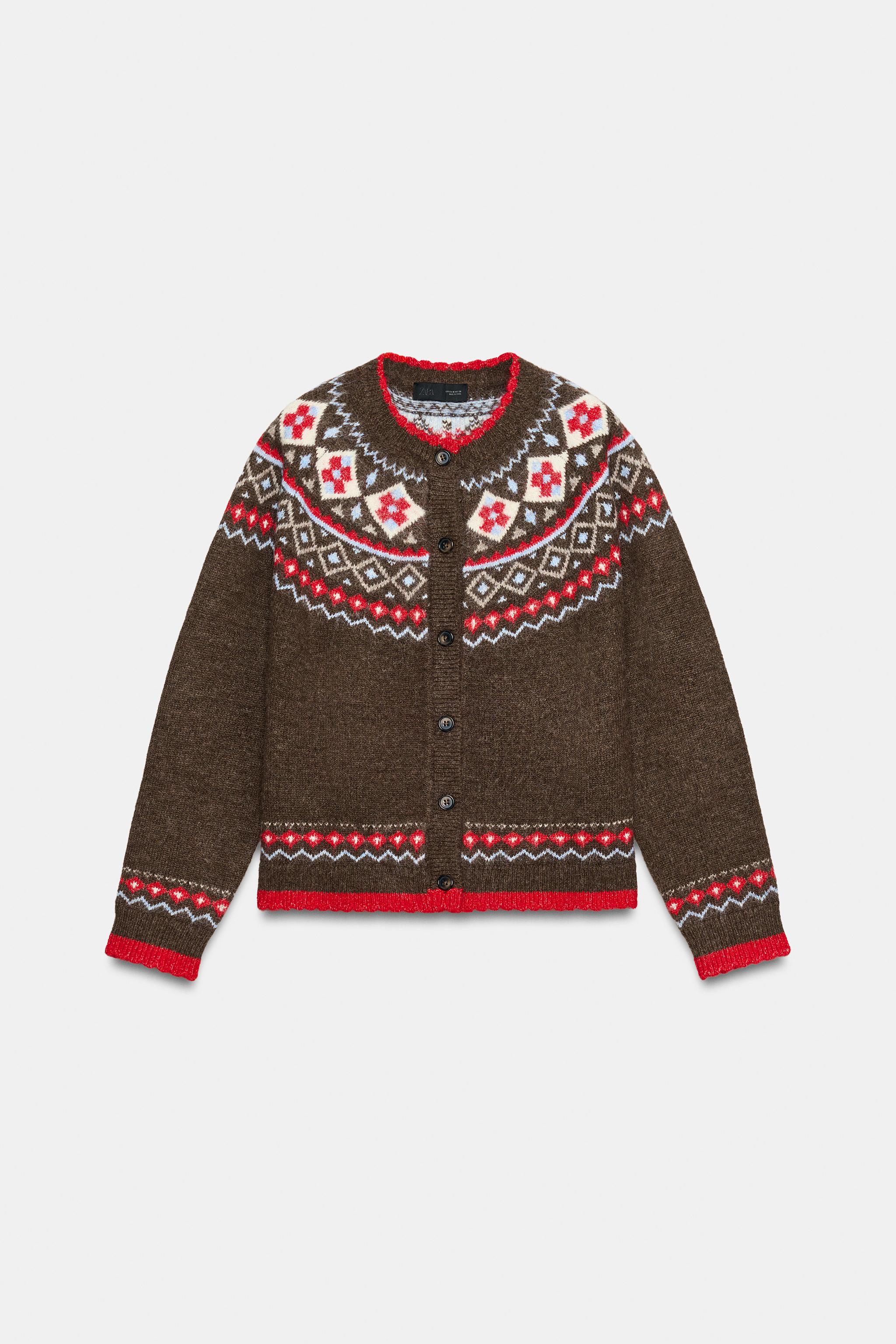 VESTE EN MAILLE JACQUARD