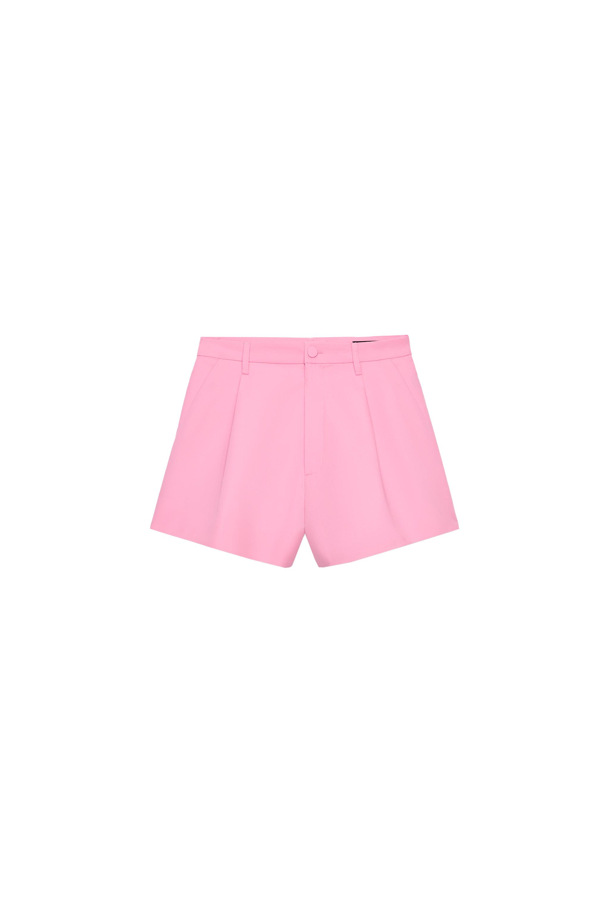 ZW COLLECTION ダーツ入りショートパンツ - ピンク | ZARA Japan / 日本