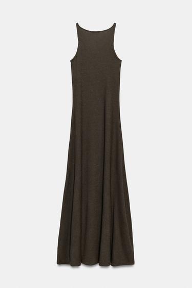 RUSTIC STRAPPY DRESS - Khaki by Zara - Image 4