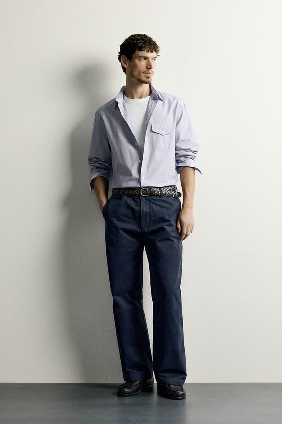 REGULAR FIT STRIPED SHIRT - striped by Zara - Image 0