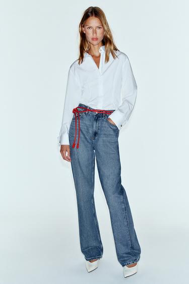 SHIRT WITH DARTS AND TURN-UP CUFFS — White 2