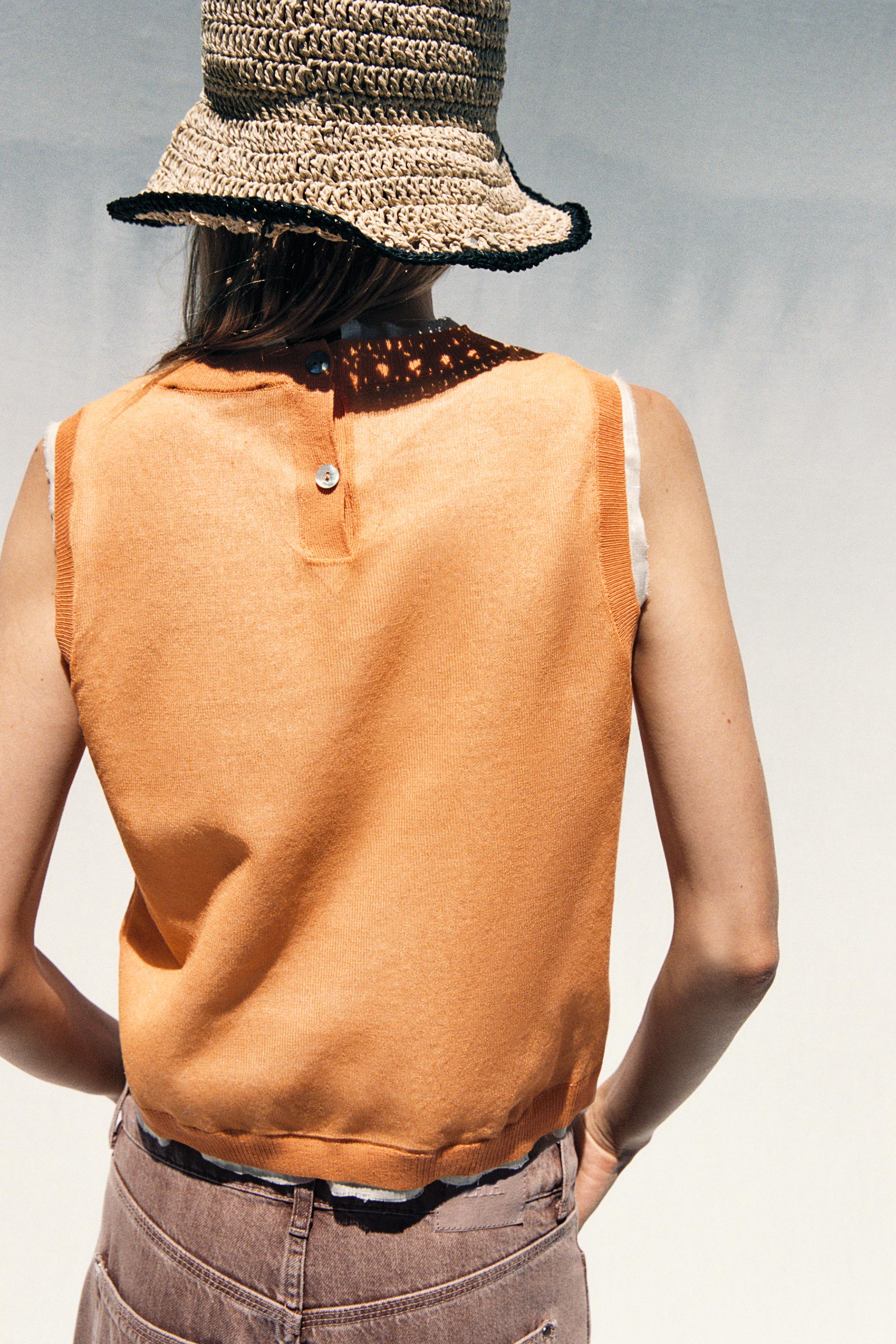 サラモア ２個 CUT OUT KNIT MIDI DRESS - Mid-red | ZARA United States