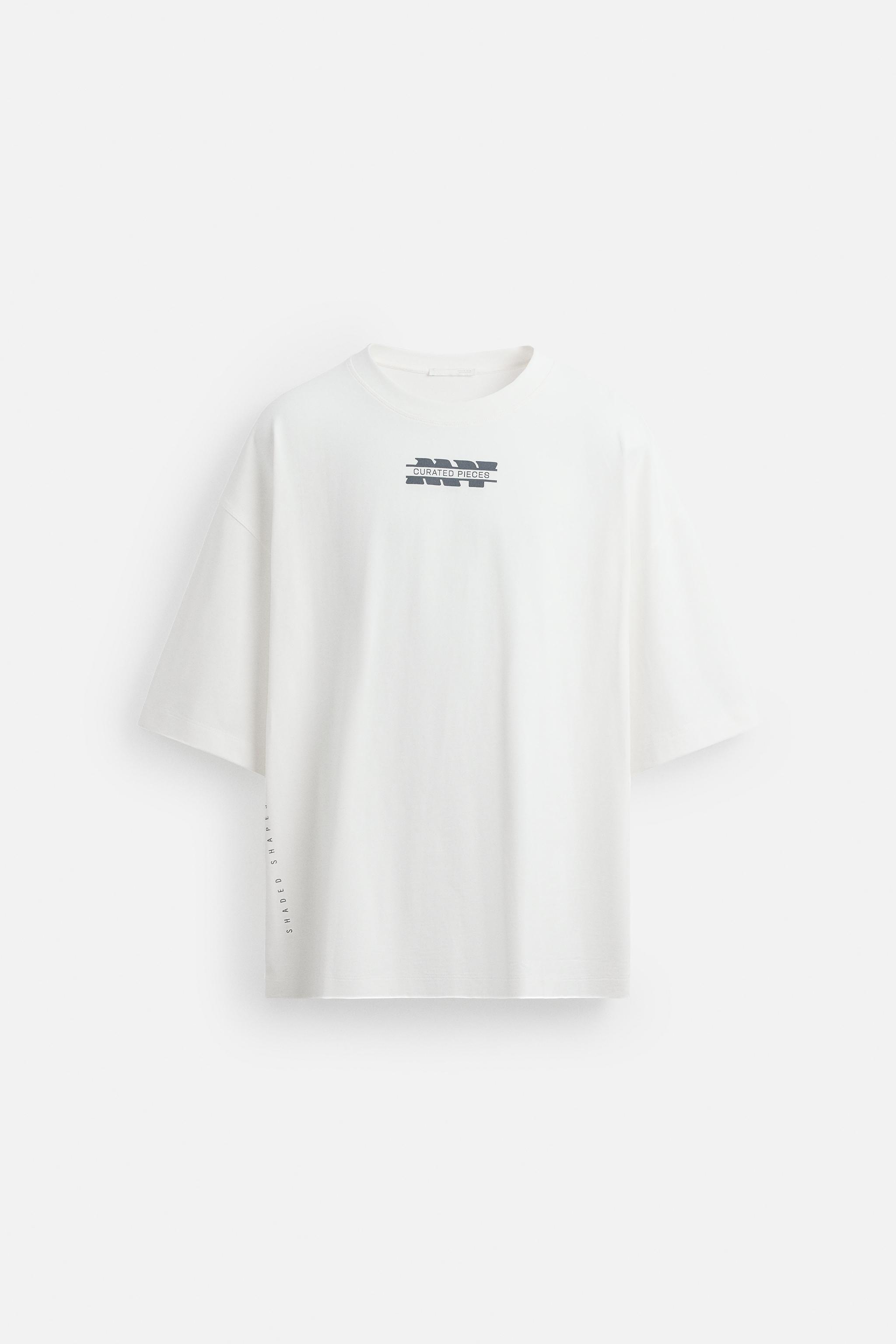 COMBINED PRINT T-SHIRT - Oyster-white | ZARA United States