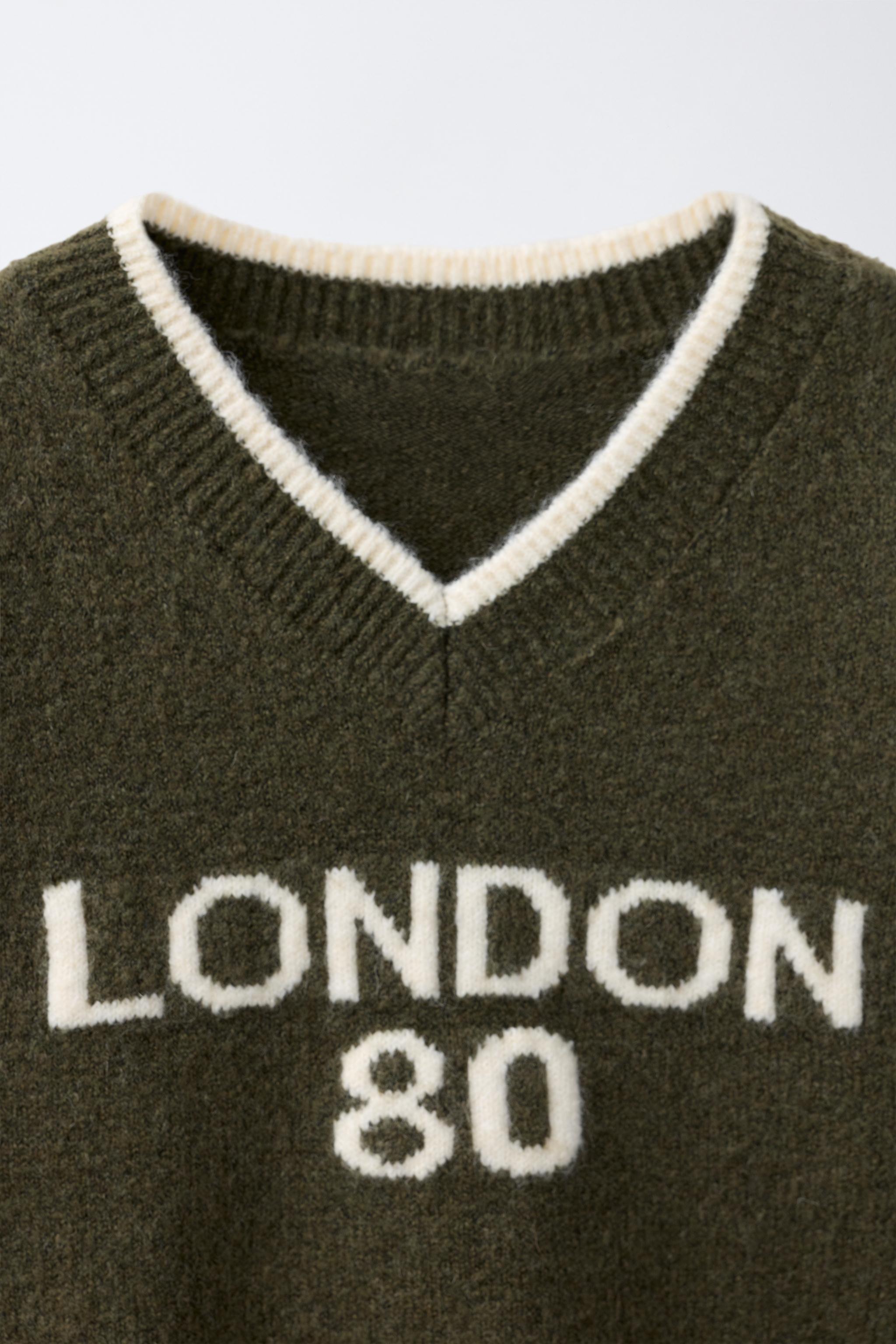 TEXT DETAIL KNIT SWEATER