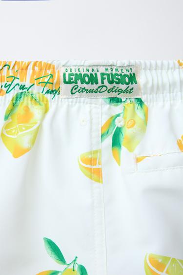 2-6 YEARS/ REGULAR LEMON PRINT SWIM SHORTS - Sand by Zara - Image 2