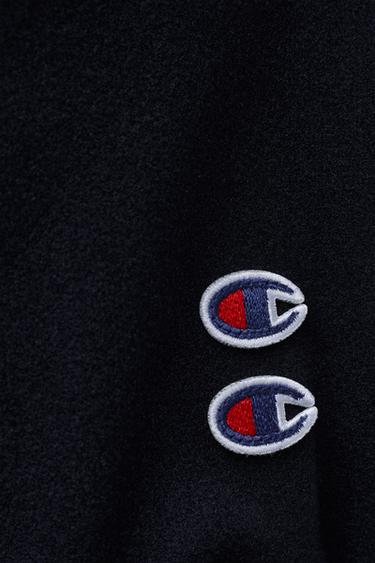 BOMBER JACKET WITH CHAMPION ® X ZARA PATCHES - Navy blue by Zara - Image 7