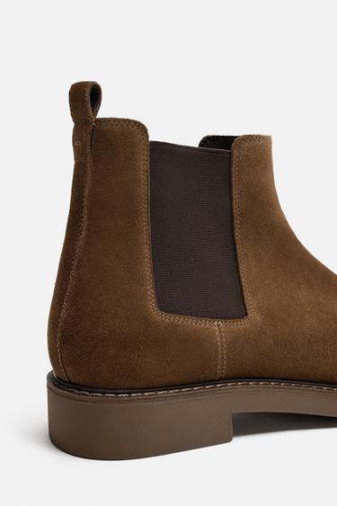 BOTTINES CHELSEA EN CUIR - Marron de Zara - Image 2
